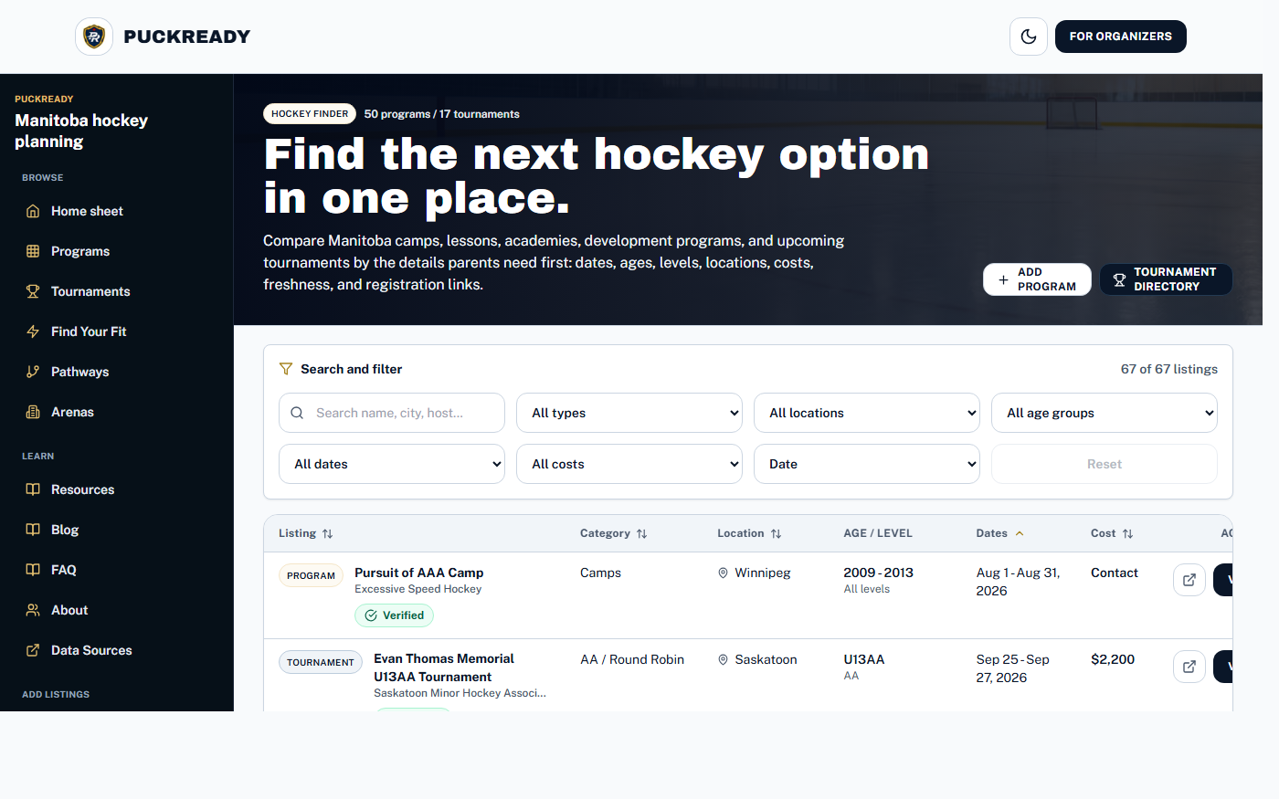 Live preview of PuckReady